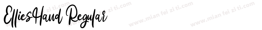 ElliesHand Regular字体转换